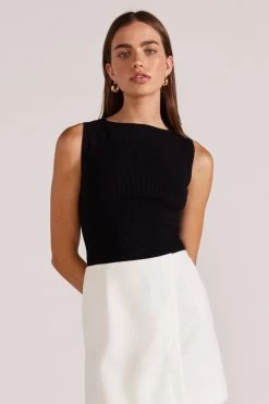 Gracie Black Knit Tank