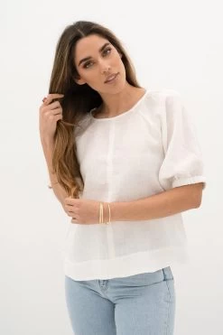 Lagoon Ivory Blouse