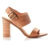 Havana Tan Leather Block Heel Shoe -Fashion Clothing Store Havana Heel Tan Leather 01