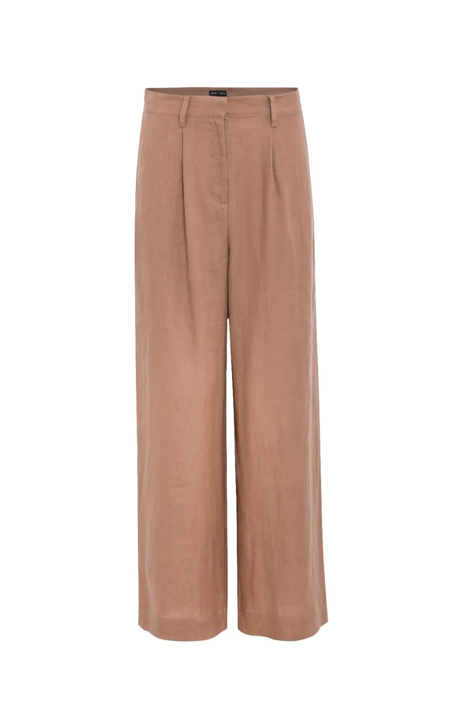 Island Mocha Linen Pleat Front Wide Leg Pant 7 Island Mocha Linen Pleat Front Wide Leg Pant - Image 6