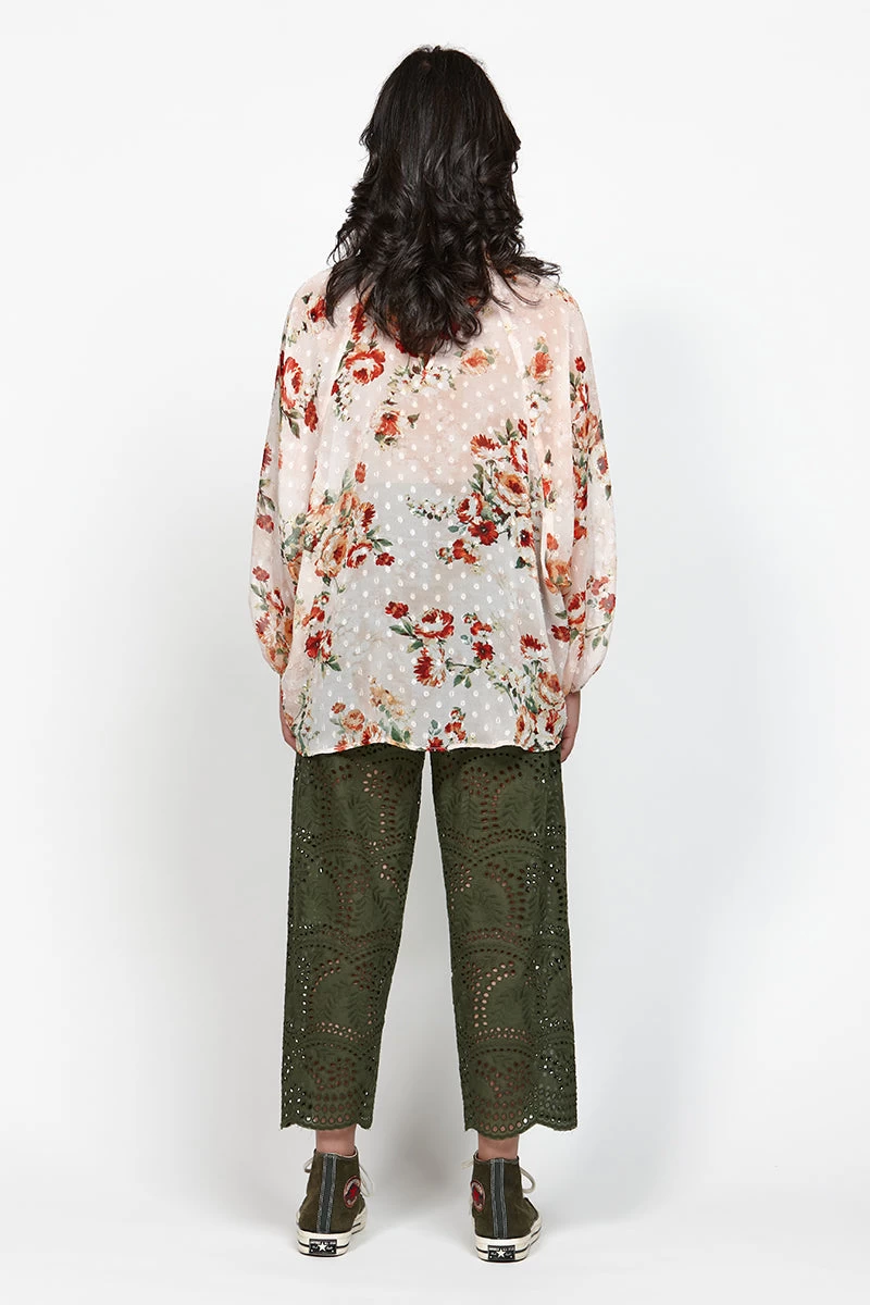 Context Ivory Floral LS Top 6 Context Ivory Floral LS Top - Image 4