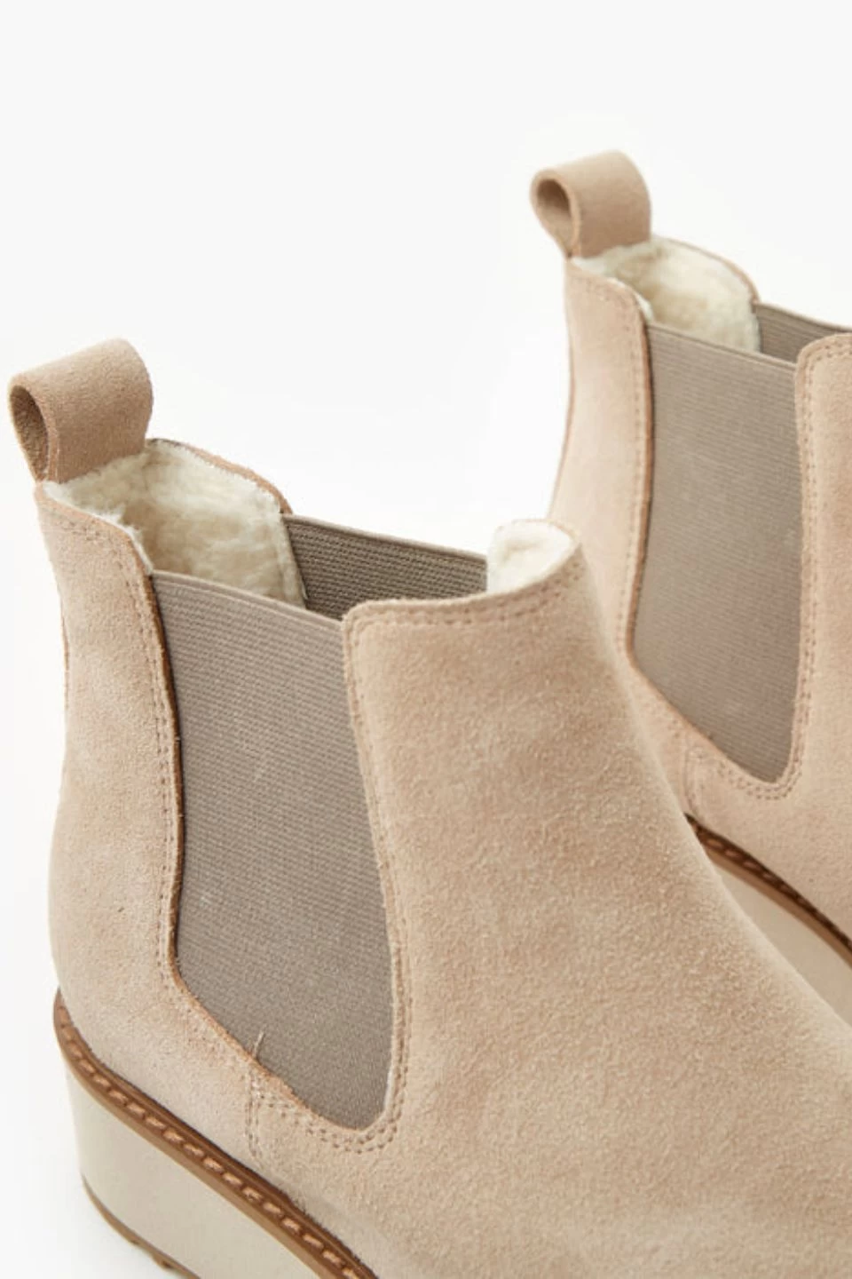 Jade Stacked Mushroom Suede Leather Ankle Boot 5 Jade Stacked Mushroom Suede Leather Ankle Boot - Image 3