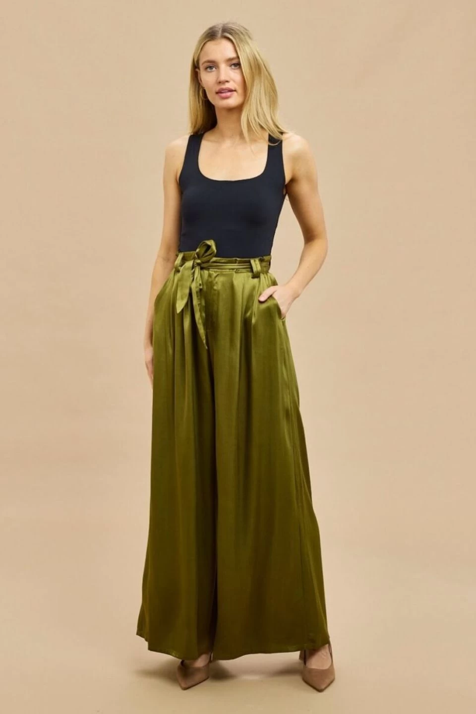 Ronnie Olive Satin Pant 4 Ronnie Olive Satin Pant - Image 2
