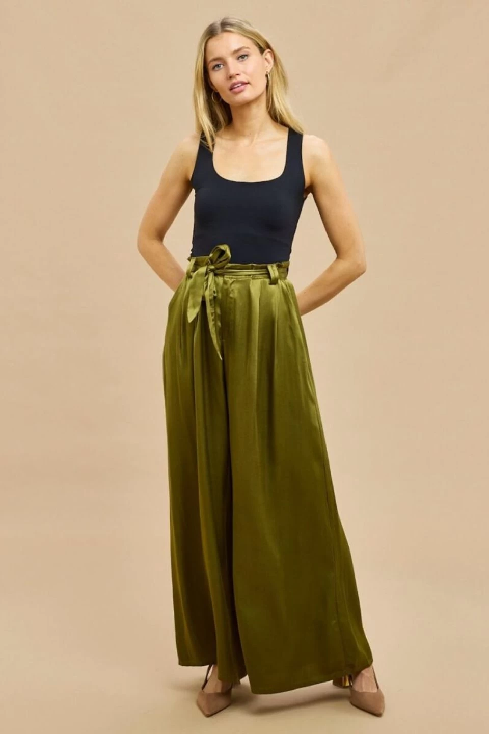 Ronnie Olive Satin Pant 3 Ronnie Olive Satin Pant