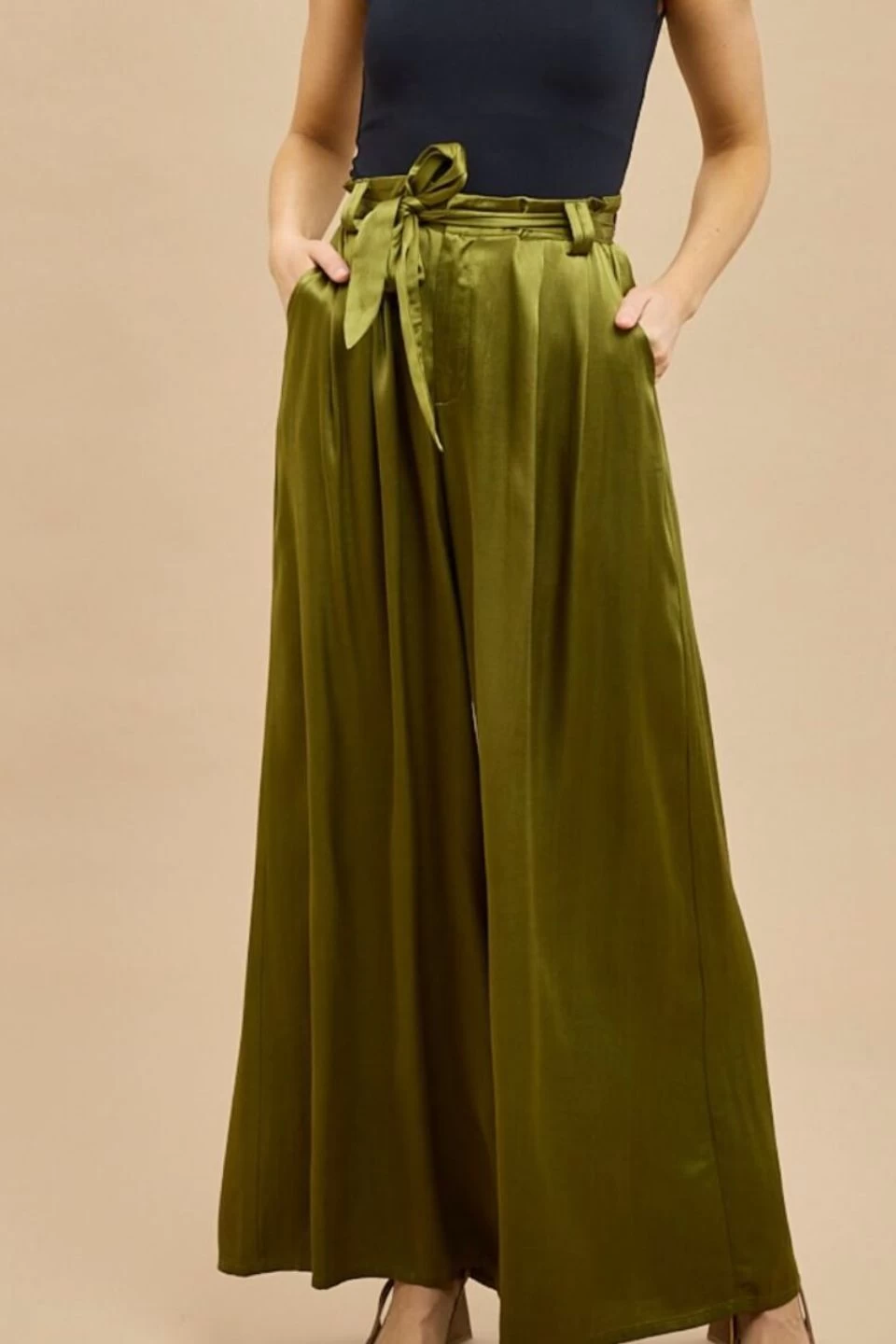Ronnie Olive Satin Pant 6 Ronnie Olive Satin Pant - Image 4