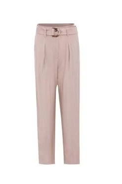 Journey Mocha Linen Belted Pleat Front Tapered Leg Pant 12 Journey Mocha Linen Belted Pleat Front Tapered Leg Pant -Fashion Clothing Store Journeypantmocha3