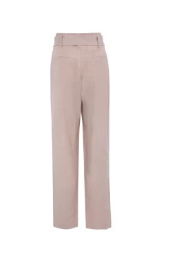Journey Mocha Linen Belted Pleat Front Tapered Leg Pant 13 Journey Mocha Linen Belted Pleat Front Tapered Leg Pant -Fashion Clothing Store Journeypantmocha4