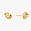 Ania Haie Forget Me Knot 4.3mm Gold Stud Earrings 1 Ania Haie Forget Me Knot 4.3mm Gold Stud Earrings -Fashion Clothing Store KNOTGOLDSTUD