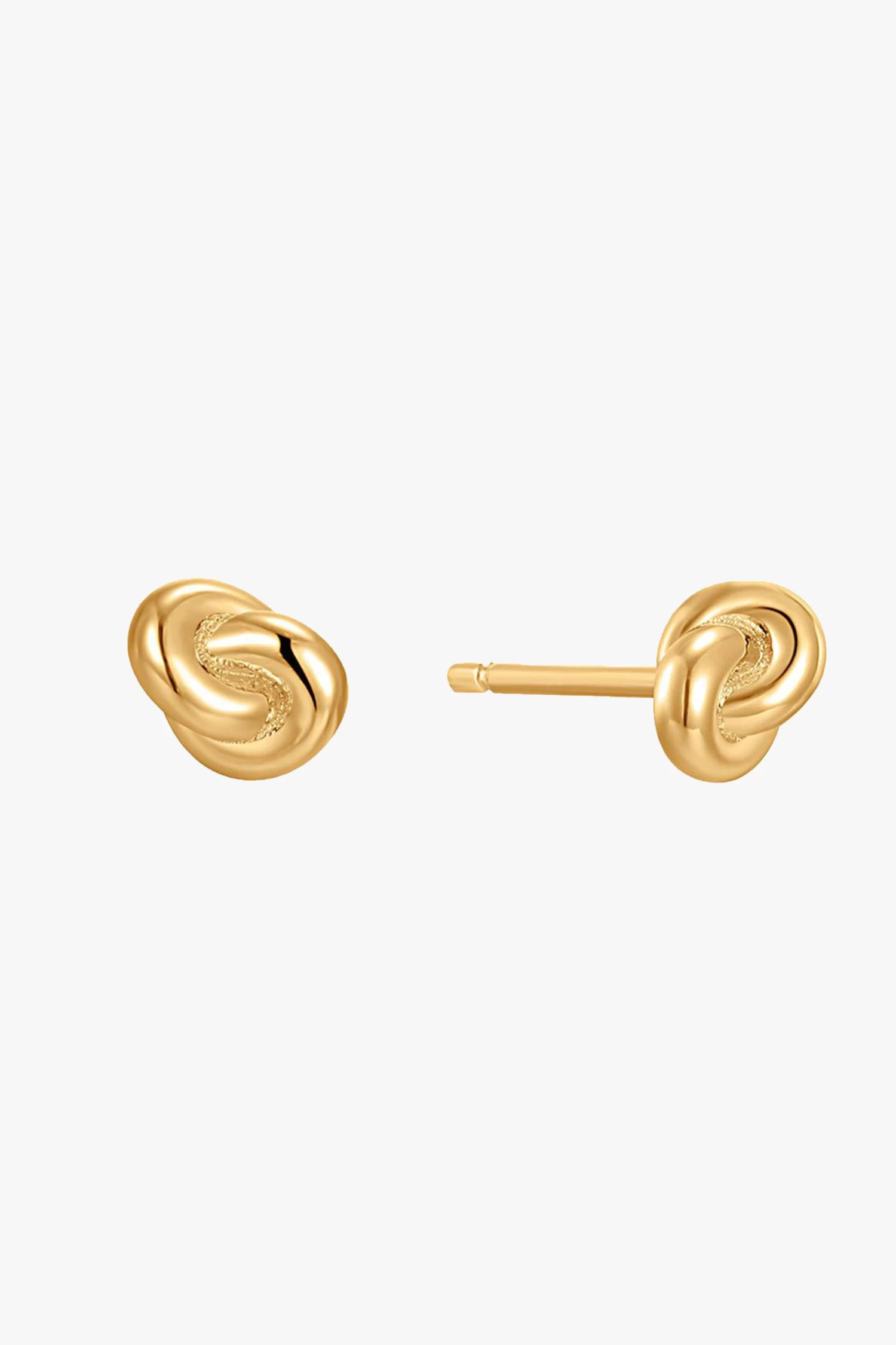 Ania Haie Forget Me Knot 4.3mm Gold Stud Earrings 3 Ania Haie Forget Me Knot 4.3mm Gold Stud Earrings