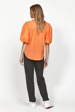 Hue Orange Puff Sleeve Button Front Shirt -Fashion Clothing Store LB1931HueShirtLB1866CardreaderPant BACK 800x 68fdda86 4bc6 4be4 9cdf dfba2ccfd4d0