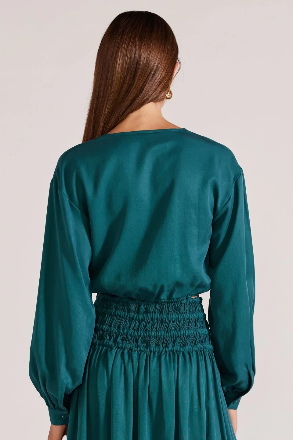 Leila Emerald LS Cropped Top 6 Leila Emerald LS Cropped Top - Image 4