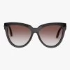 Le Specs Liar Liar Oversized Cat Eye Charcoal Brown Lens Sunglasses 2 Le Specs Liar Liar Oversized Cat Eye Charcoal Brown Lens Sunglasses -Fashion Clothing Store LIARLIARBLACK