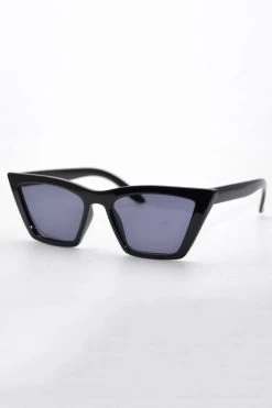 Lizette Black Frame With Smoke Lens Sunglasses