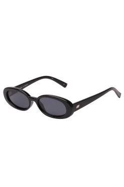 Le Specs Outta Love Oval Black Smoke Lens Sunglasses 7 Le Specs Outta Love Oval Black Smoke Lens Sunglasses -Fashion Clothing Store LSP1802189 1 OUTTA LOVE