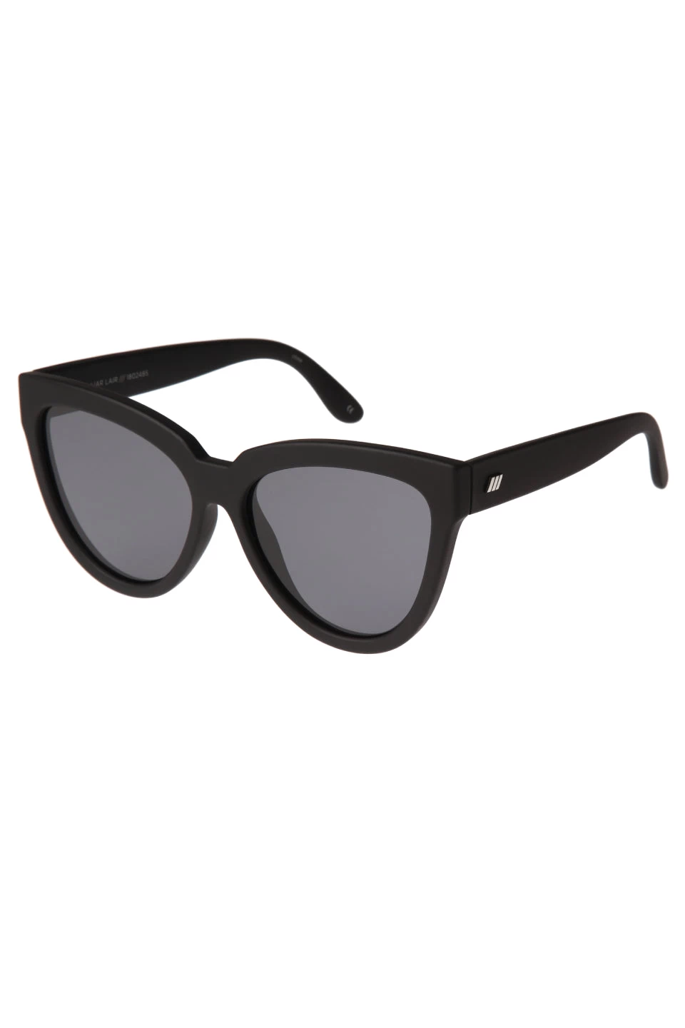 Le Specs Liar Liar Oversized Cat Eye Black Rubber Smoke Polarised Lens Sunglasses 3 Le Specs Liar Liar Oversized Cat Eye Black Rubber Smoke Polarised Lens Sunglasses