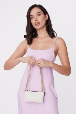 Lily Crossbody Small Alabaster Bag With Chain Strap 12 Lily Crossbody Small Alabaster Bag With Chain Strap -Fashion Clothing Store Lily Something blue 2 5000x 1