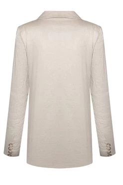 Mason Sand Linen Boyfriend Blazer 17 Mason Sand Linen Boyfriend Blazer -Fashion Clothing Store MasonSandLinenBoyfriedBlazer back