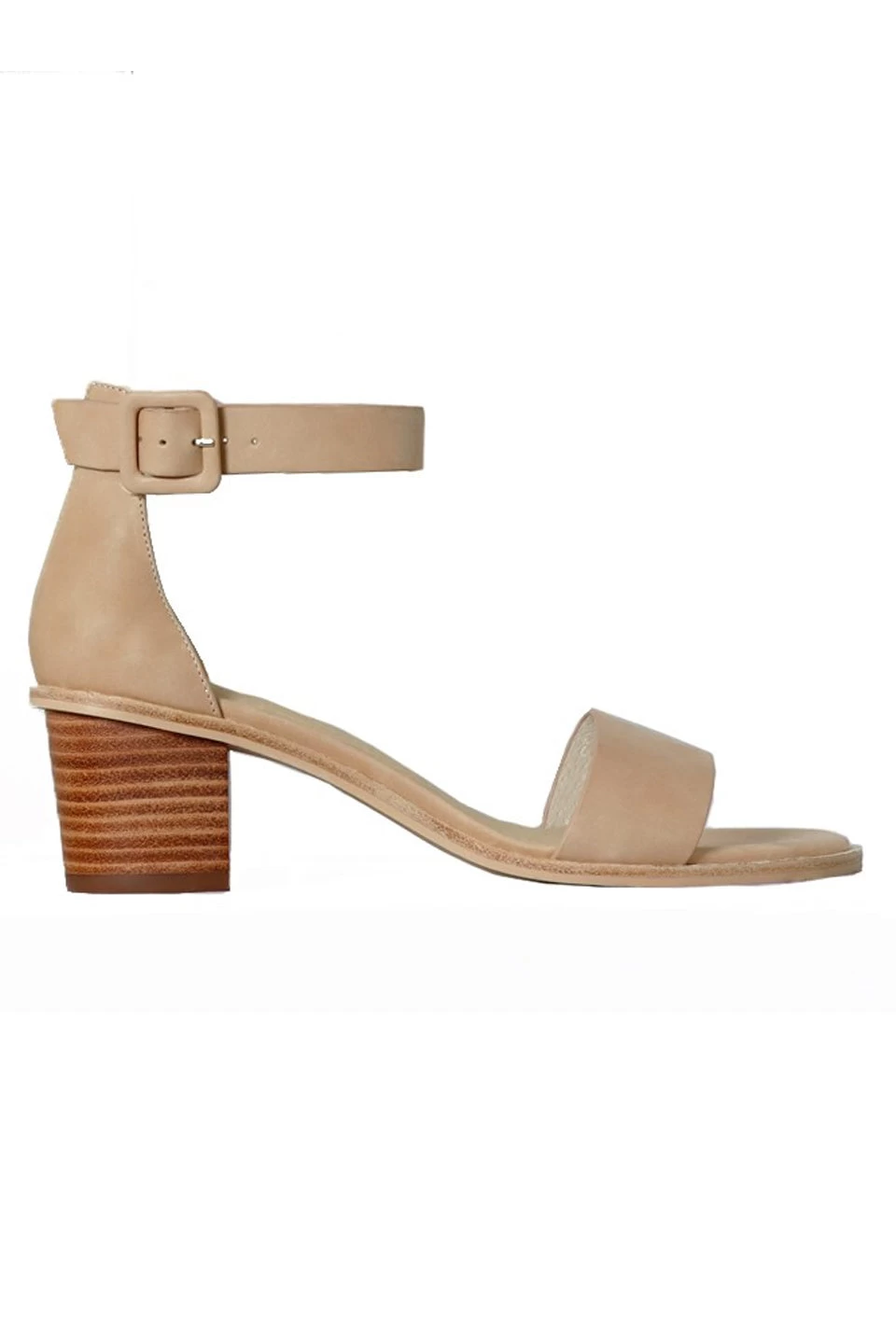 Mickee Nude Leather Ankle Strap Heel 3 Mickee Nude Leather Ankle Strap Heel