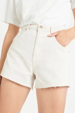 Mirage Salt White Denim Short