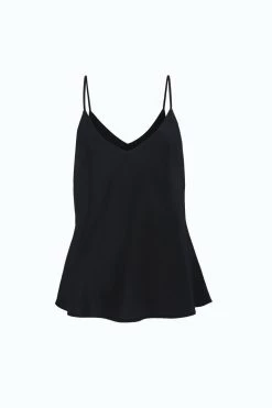 Moonlight Black Satin Bias V Neck Cami 12 Moonlight Black Satin Bias V Neck Cami -Fashion Clothing Store Moonlightcamiblack3
