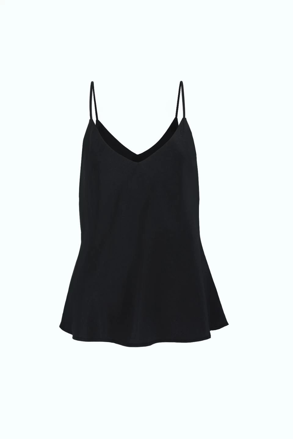 Moonlight Black Satin Bias V Neck Cami 7 Moonlight Black Satin Bias V Neck Cami - Image 5