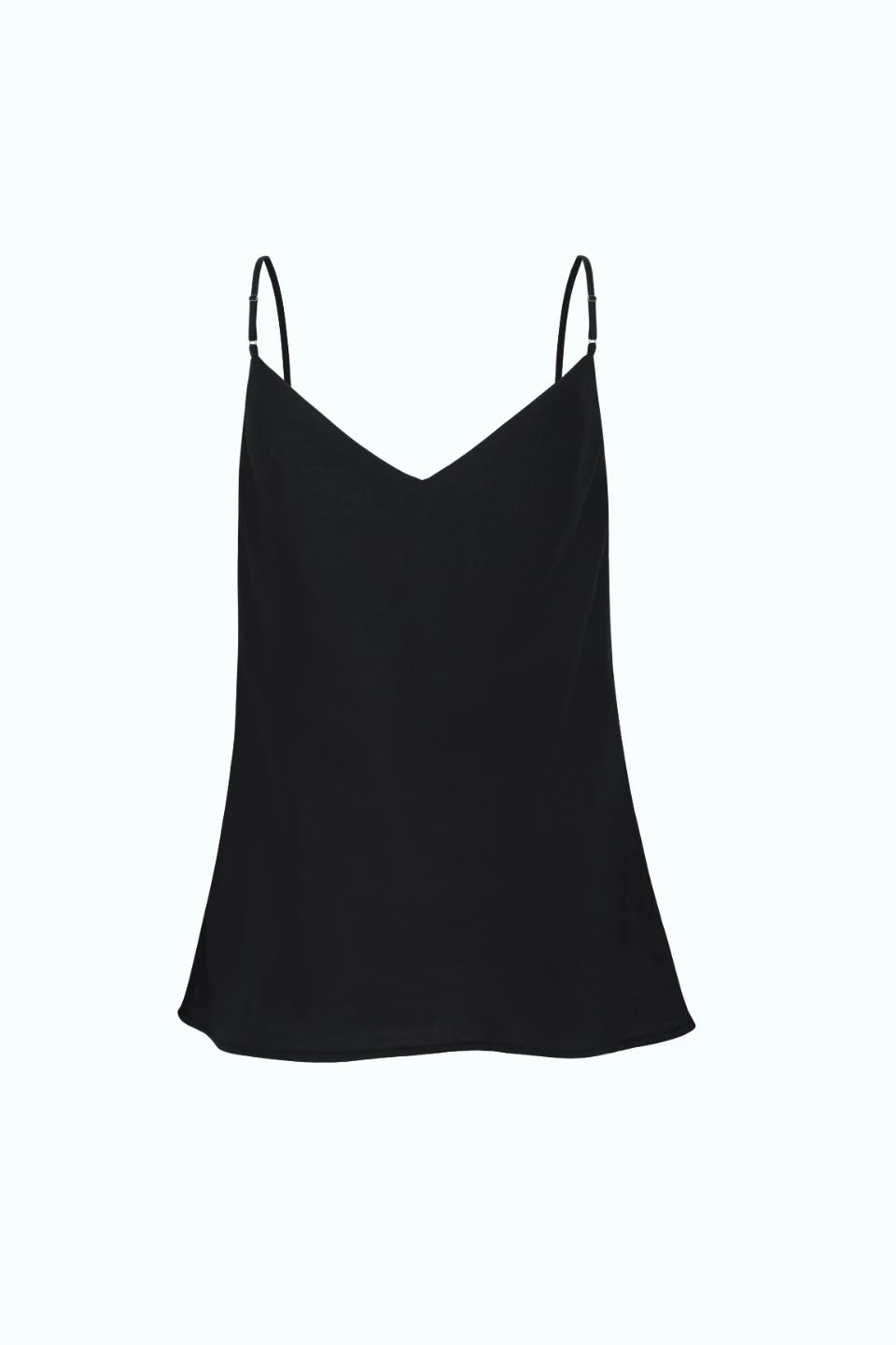 Moonlight Black Satin Bias V Neck Cami 8 Moonlight Black Satin Bias V Neck Cami - Image 6