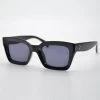 Onassis Square Black With Smoke Lens Sunglasses -Fashion Clothing Store ONASSIS BLACK