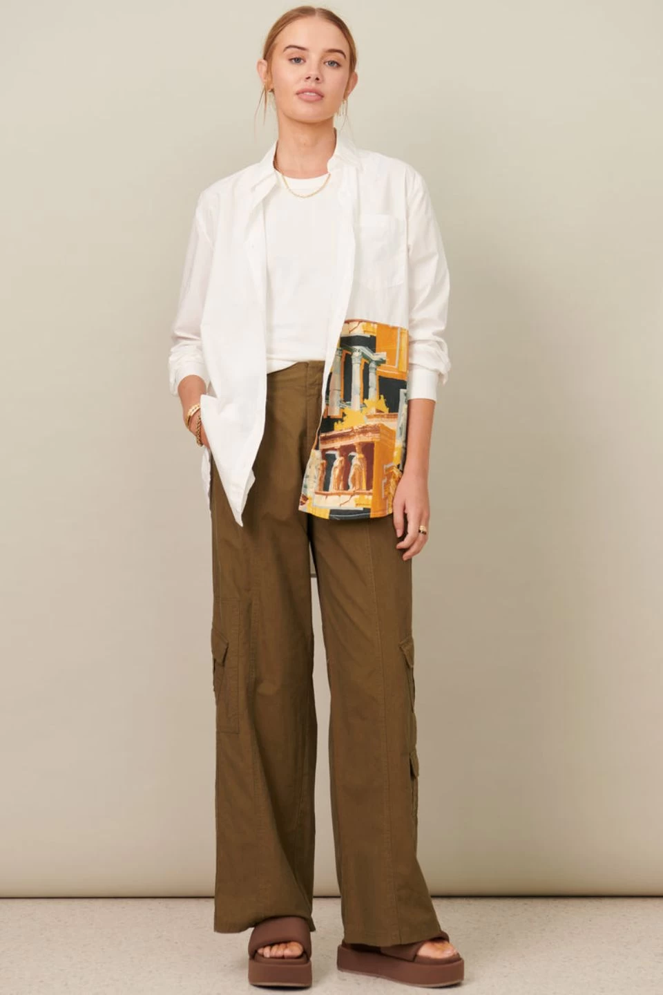 Avena Khaki Cargo Pant 4 Avena Khaki Cargo Pant - Image 2