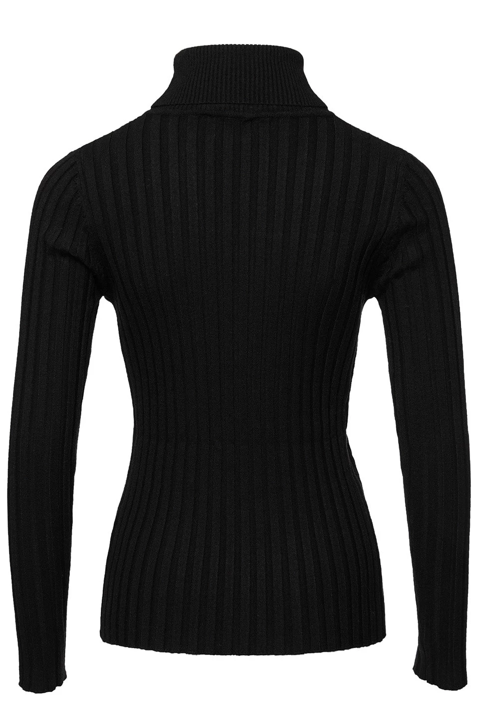 Phenomenal Black Rib Knit Turtleneck 7 Phenomenal Black Rib Knit Turtleneck - Image 5