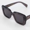 Pia Grey Sunglasses 1 Pia Grey Sunglasses -Fashion Clothing Store Pia grey closeup 3000x 1