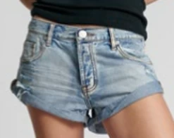 One Teaspoon Hendrix Bandit Blue Low Waist Short