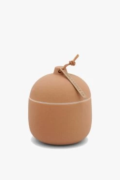 FireFly Keepsake Amberwood 113g Small With Lid Ceramic Candle
