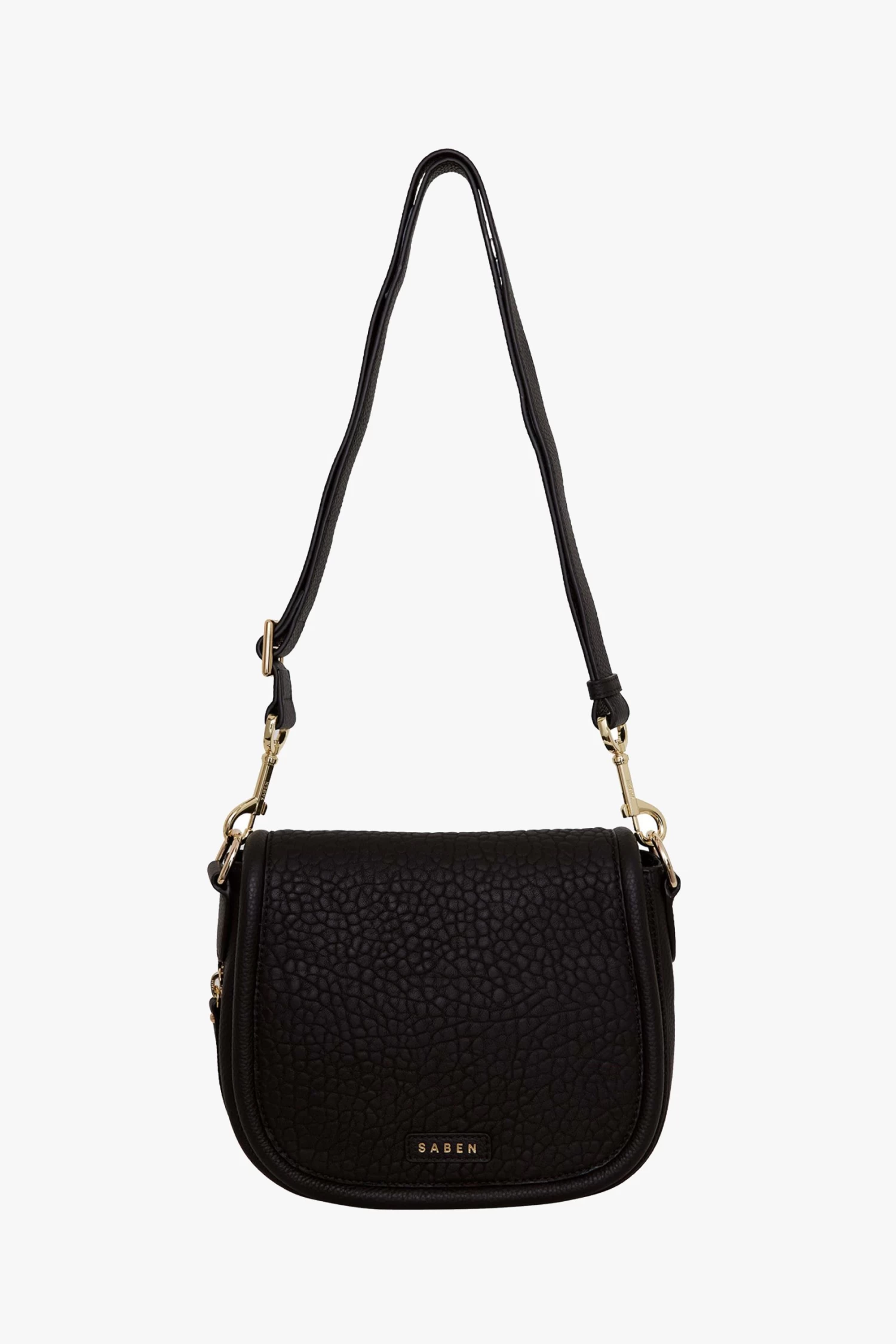 Sadie Black Bubble Saddle Shoulder Bag 6 Sadie Black Bubble Saddle Shoulder Bag - Image 4