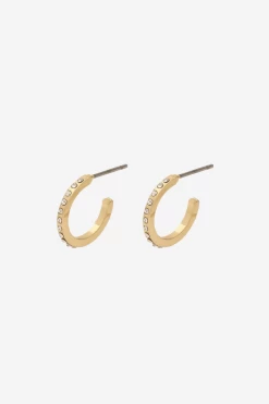 Pilgrim Roberta Pi Gold Plated Crystal 12mm Earrings