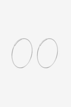 Pilgrim Raquel 25mm Silver Hoop Earring EOL