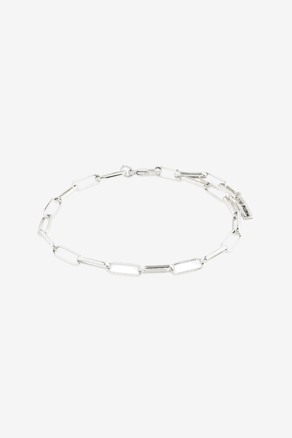 Pilgrim Ronja Rectangular Chain Link Silver Bracelet 3 Pilgrim Ronja Rectangular Chain Link Silver Bracelet