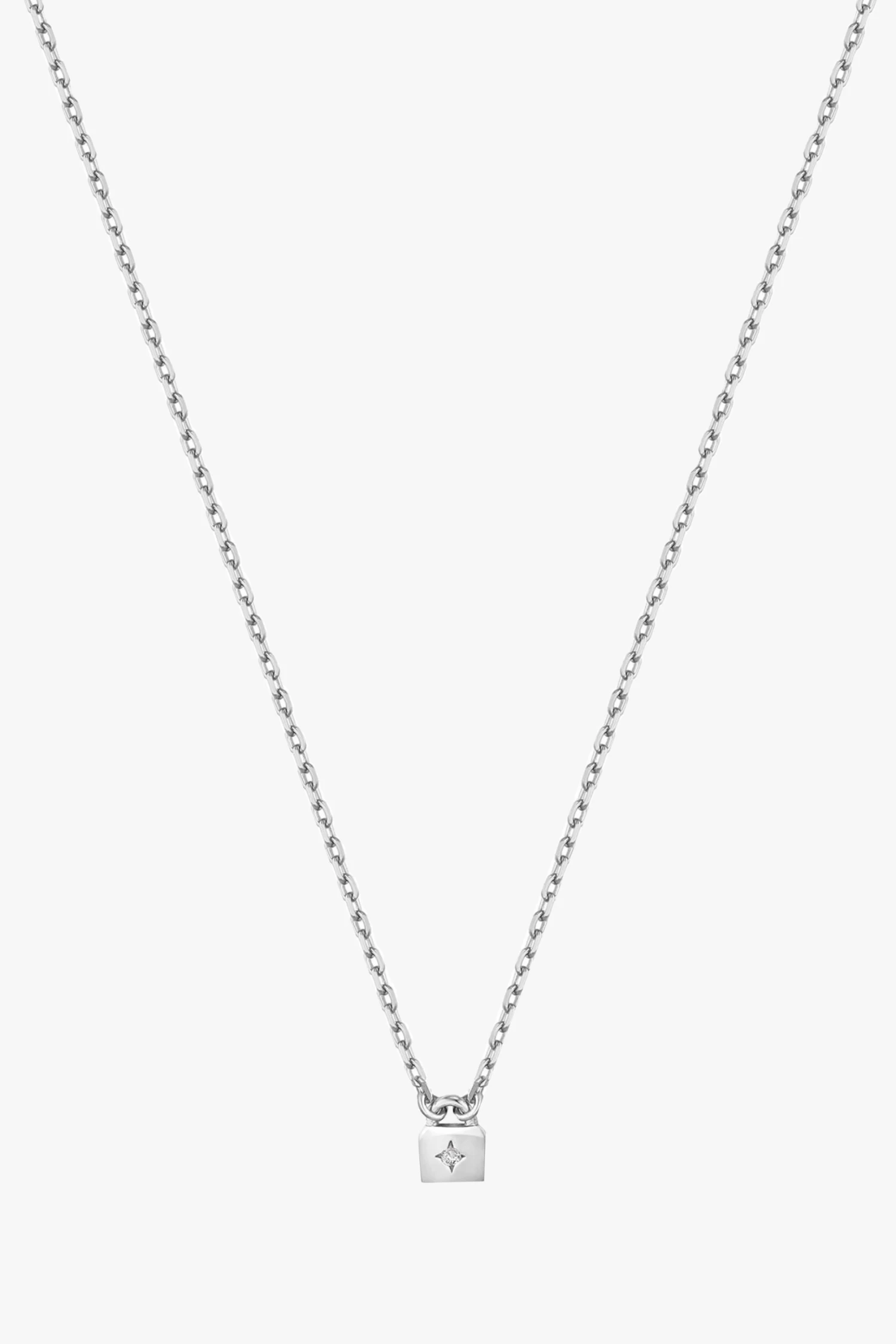 Ania Haie Under Lock + Key Fine Padlock Silver Necklace EOL 3 Ania Haie Under Lock + Key Fine Padlock Silver Necklace EOL