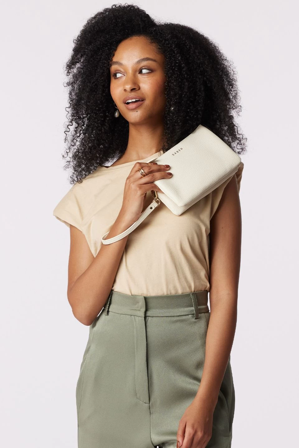 Tilly Crossbody Vintage White Leather Bag 5 Tilly Crossbody Vintage White Leather Bag - Image 3