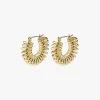 Pilgrim Sara Small Spiral Hoop Earrings Gold 2 Pilgrim Sara Small Spiral Hoop Earrings Gold -Fashion Clothing Store SaraSmallSpiralHoopEarringsGold
