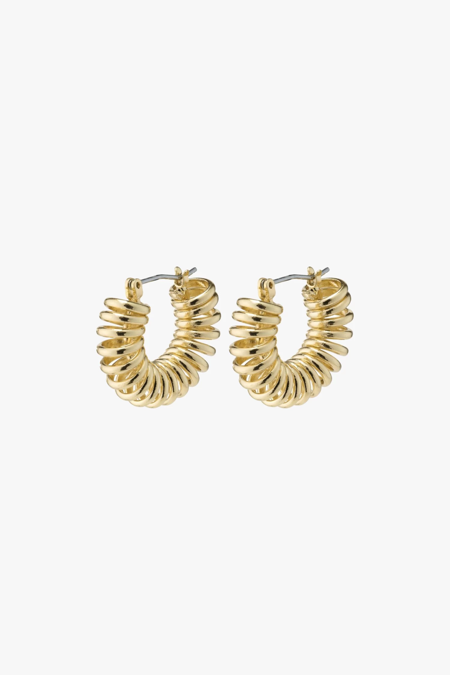 Pilgrim Sara Small Spiral Hoop Earrings Gold 3 Pilgrim Sara Small Spiral Hoop Earrings Gold