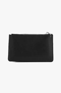 Scotti Silver Black Leather Double Zip Thick Strap Crossbody Bag 11 Scotti Silver Black Leather Double Zip Thick Strap Crossbody Bag -Fashion Clothing Store ScottiSilverBlackLeatherDoubleZipThickStrapCrossbodyBag2