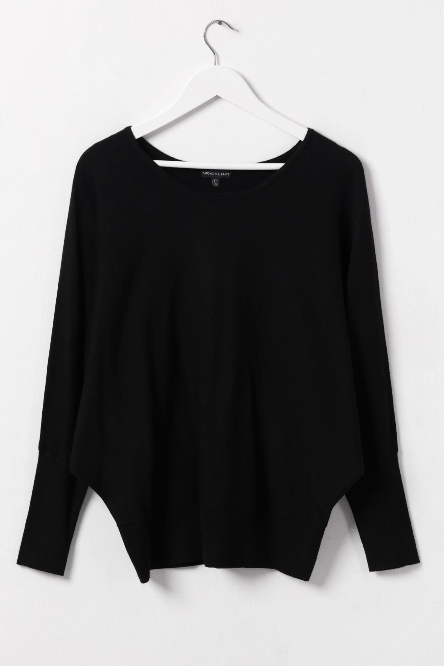 Serene Black Soft Fine Knit Batwing Jumper 7 Serene Black Soft Fine Knit Batwing Jumper - Image 5