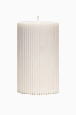 Silo White Candle Unscented H9cm X W7cm