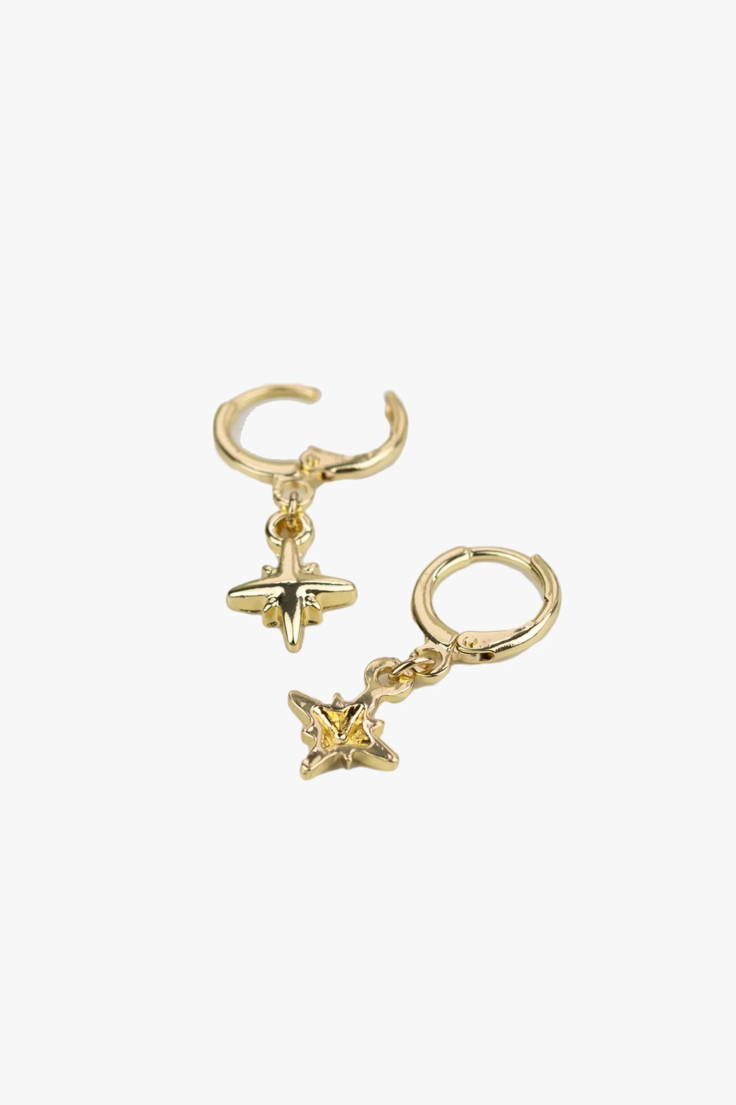 The Northern Star Huggie Gold Hoop Earrings EOL 3 The Northern Star Huggie Gold Hoop Earrings EOL
