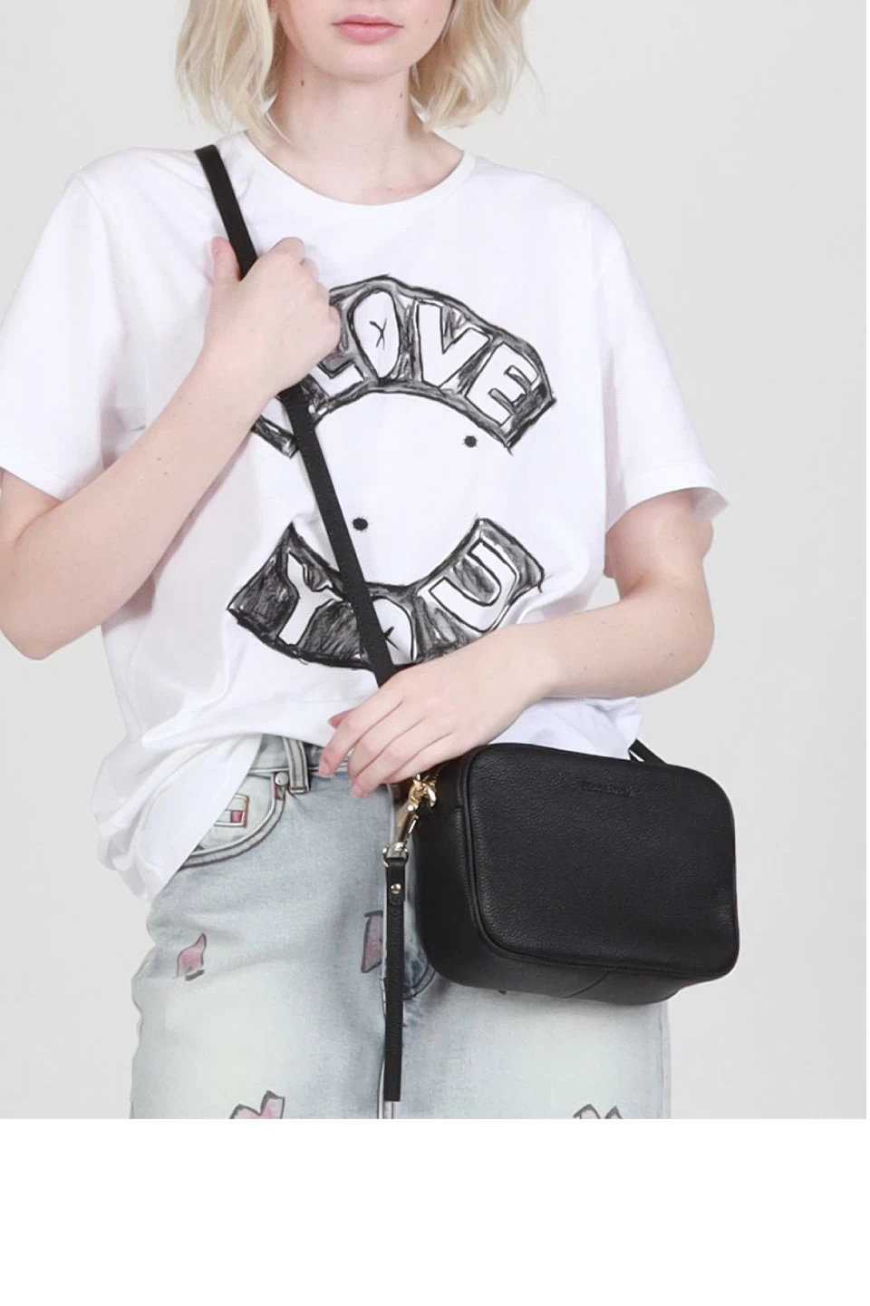 The All Times Black Leather Cross Body Gunmetal Hardware Bag 4 The All Times Black Leather Cross Body Gunmetal Hardware Bag - Image 2