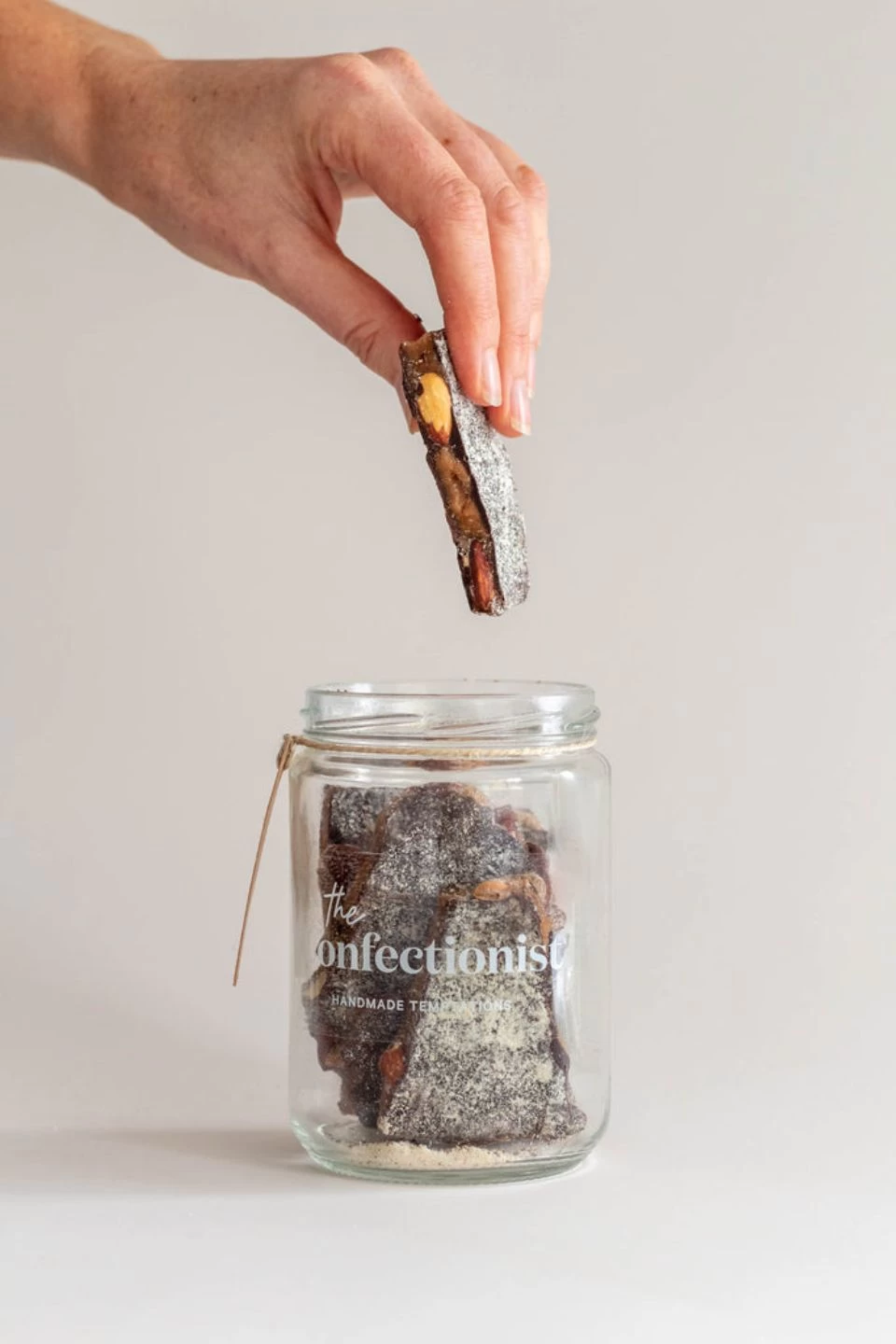 Dark Chocolate + Almond Toffee 200g Jar 4 Dark Chocolate + Almond Toffee 200g Jar - Image 2