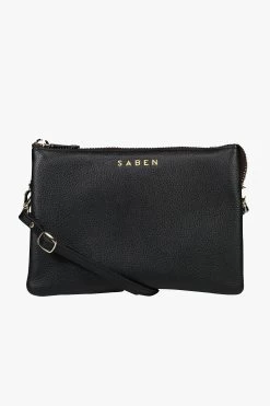 Tilly's Big Sis Crossbody Black Large Clutch