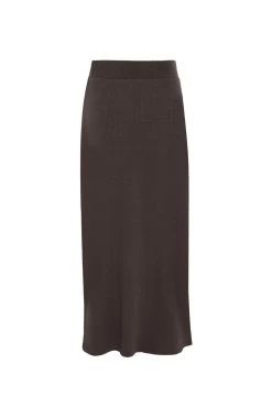 True Mocha Rib Midi Skirt -Fashion Clothing Store Trueribmidiskirtmocha4