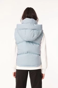 Womans Blue Fog Down Puffer Vest 9 Womans Blue Fog Down Puffer Vest -Fashion Clothing Store WDVE31S5301WMNSBLOCKDOWNVESTBLUEFOG0832 750x 1