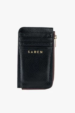 Winona Card Holder Black Leather